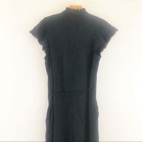 Splendid black cap fringe sleeve button down jumpsuit size M New with tags - Picture 7 of 8